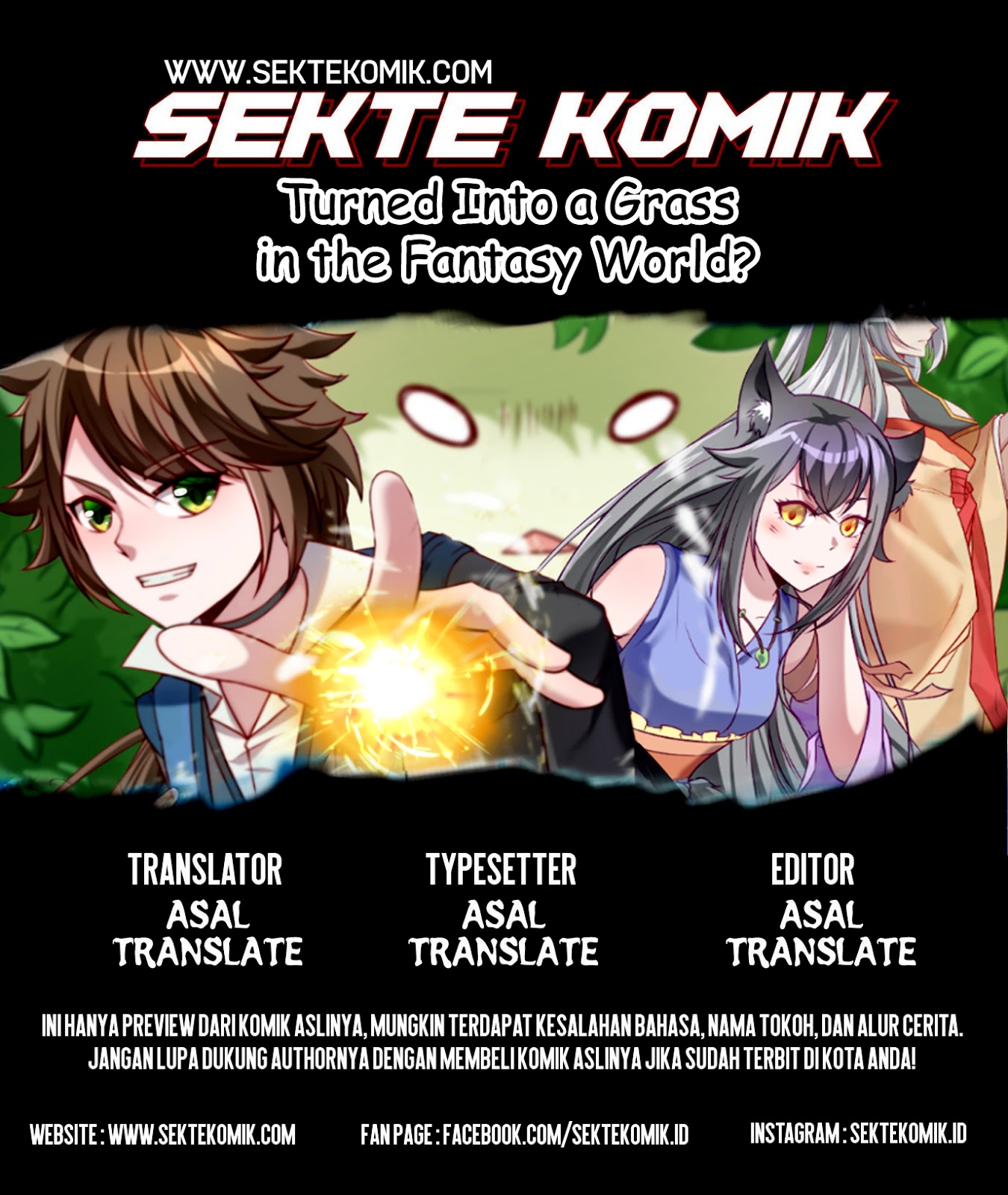 Komik Turned Into a Grass in The Fantasy World? Chapter 14 gambar nomor 1