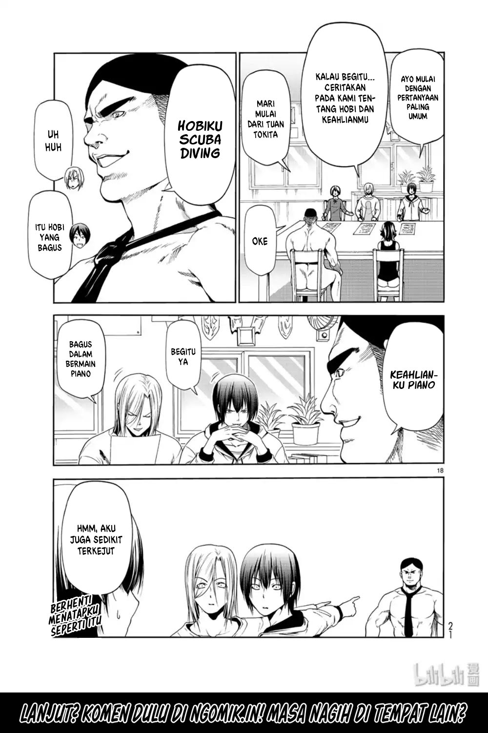 Grand Blue Chapter 58 Gambar 19