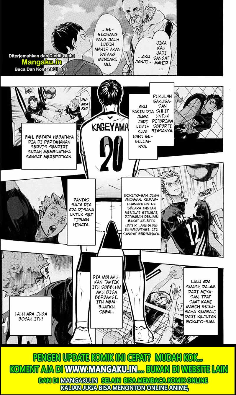 Baca Manga Haikyuu!! Chapter 388 Gambar 2