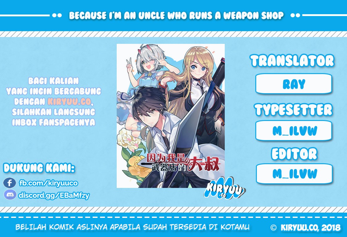 Baca Komik Because Im An Uncle who Runs A Weapon Shop Chapter 02.3 Gambar 1