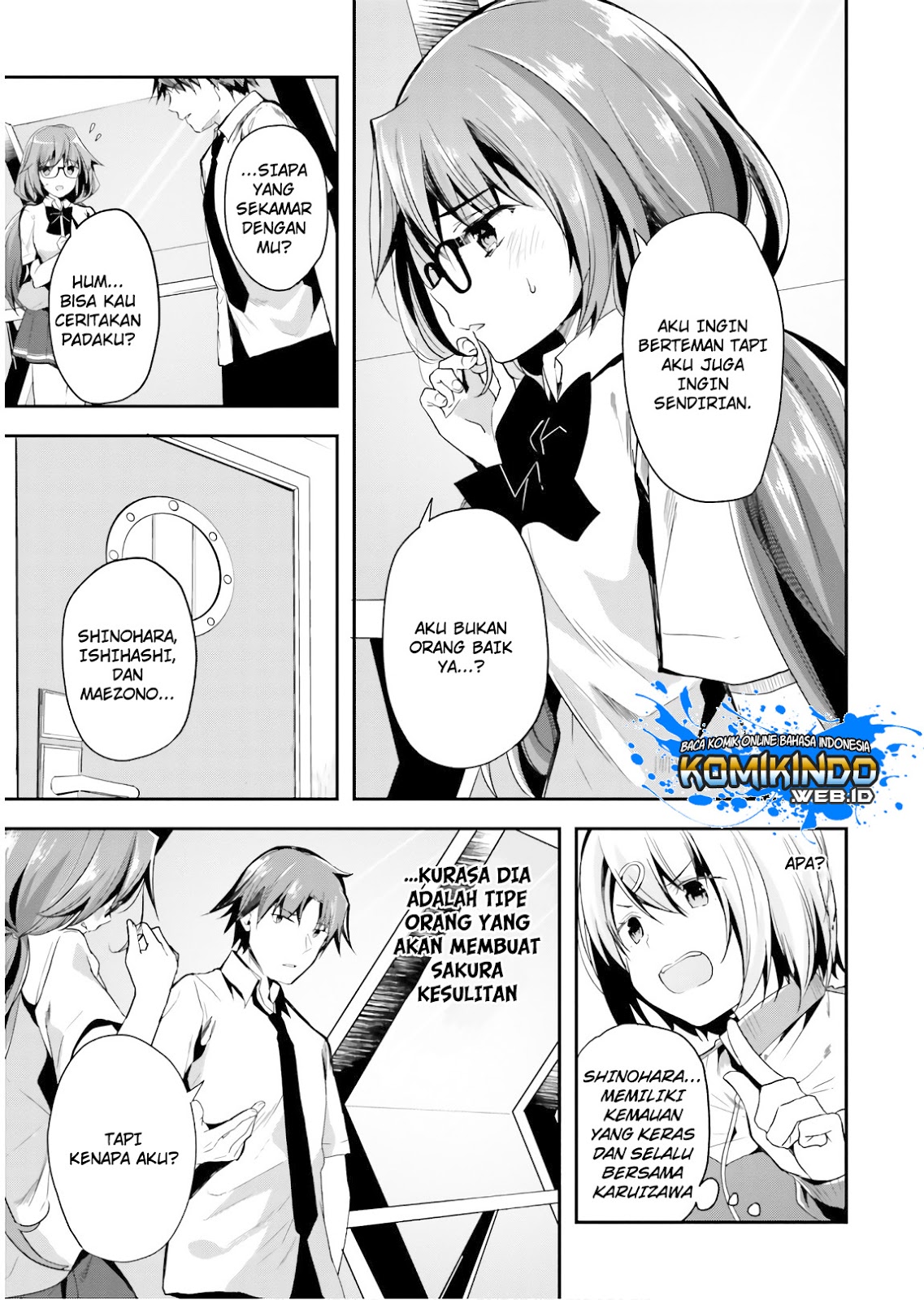 Youkoso Jitsuryoku Shijou Shugi no Kyoushitsu e Chapter 28 Gambar 28