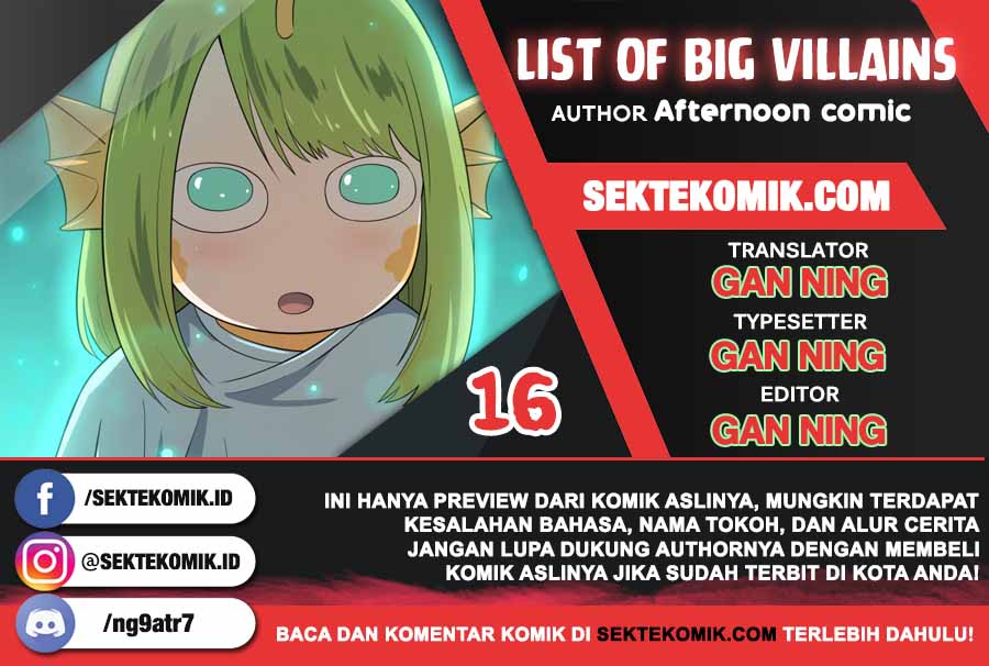 Baca Komik List of Big Villians Chapter 16 Gambar 1