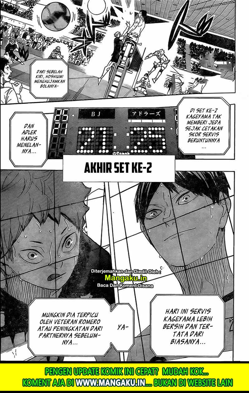 Baca Manga Haikyuu!! Chapter 390 Gambar 2