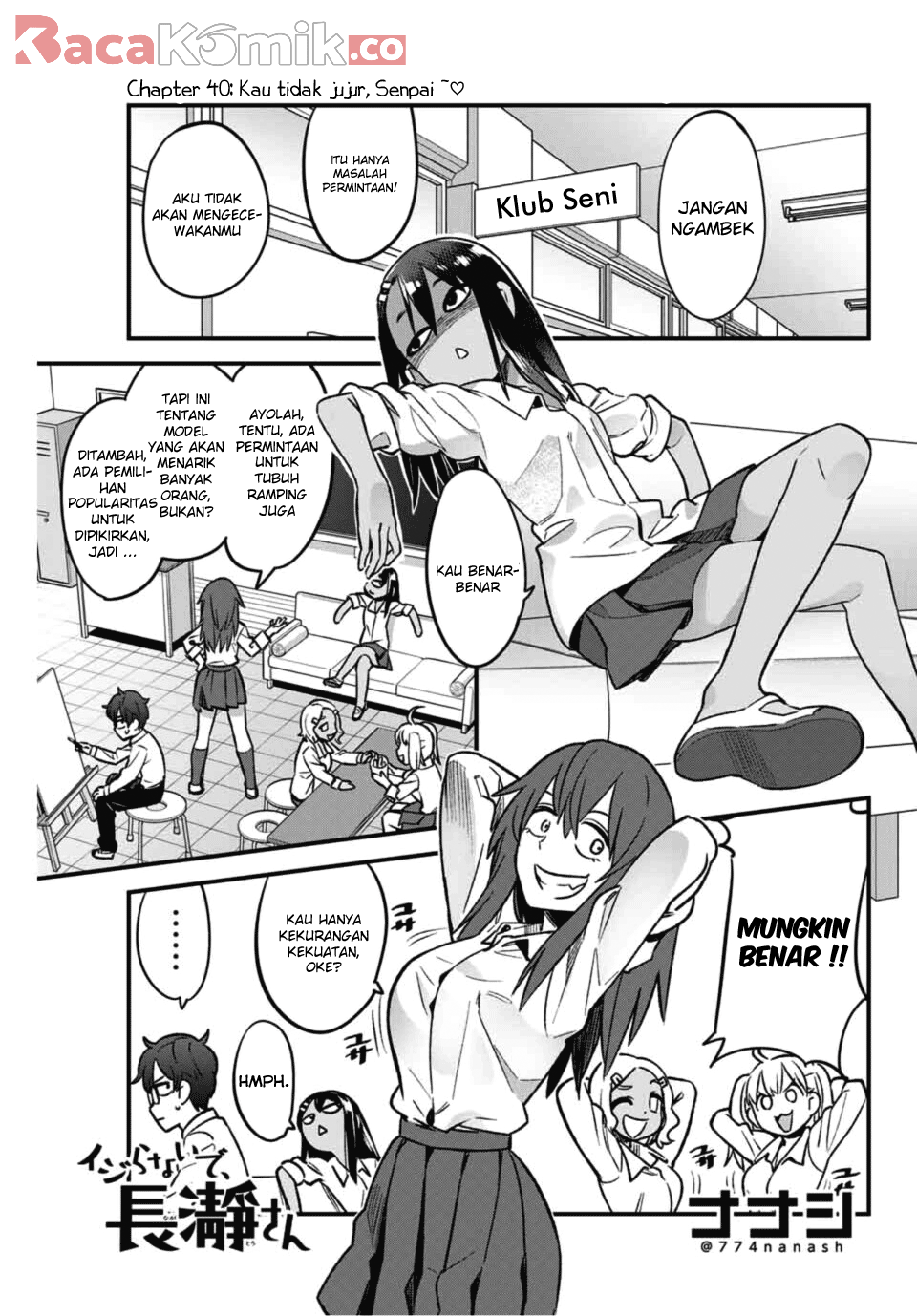 Baca Manga Ijiranaide, Nagatoro-san Chapter 40 Gambar 2