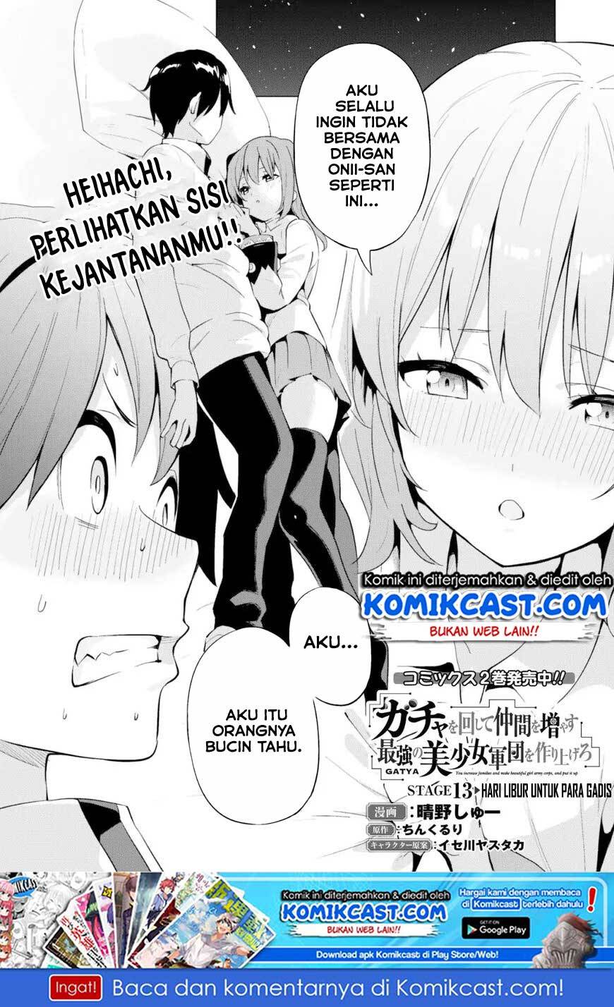 Baca Manga Gacha wo Mawashite Nakama wo Fuyasu Saikyou no Bishoujo Gundan wo Tsukuriagero Chapter 13 Gambar 2