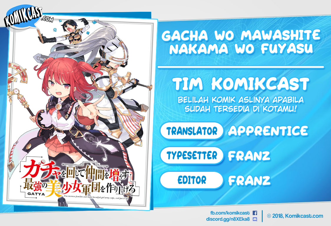 Baca Komik Gacha wo Mawashite Nakama wo Fuyasu Saikyou no Bishoujo Gundan wo Tsukuriagero Chapter 07 Gambar 1