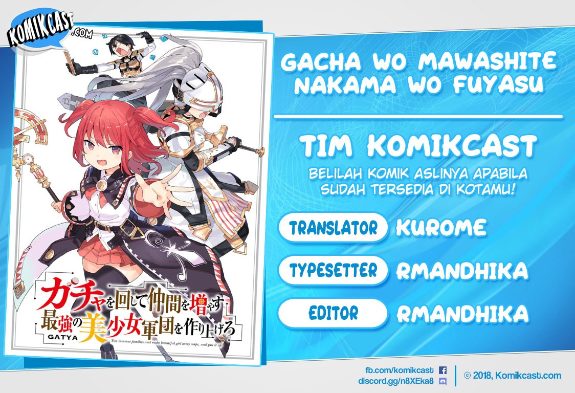 Baca Komik Gacha wo Mawashite Nakama wo Fuyasu Saikyou no Bishoujo Gundan wo Tsukuriagero Chapter 04 Gambar 1
