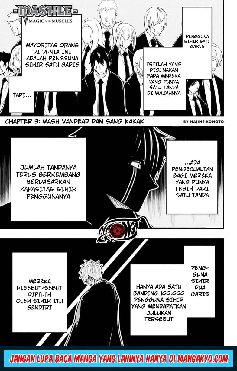 Baca Komik Mashle: Magic and Muscles Chapter 09 Gambar 1