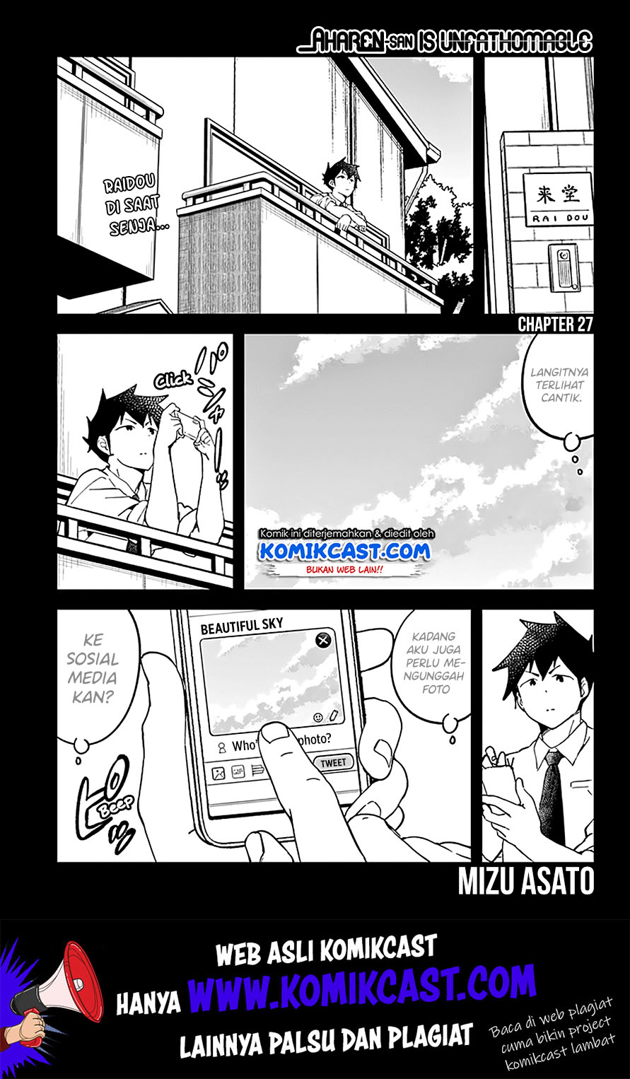 Aharen-san wa Hakarenai Chapter 27 Gambar 4