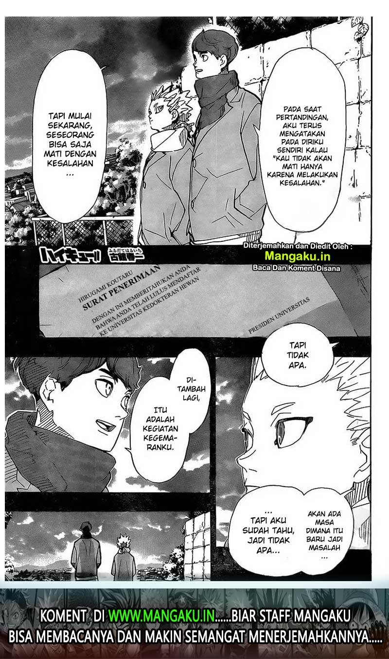 Baca Manga Haikyuu!! Chapter 393 Gambar 2