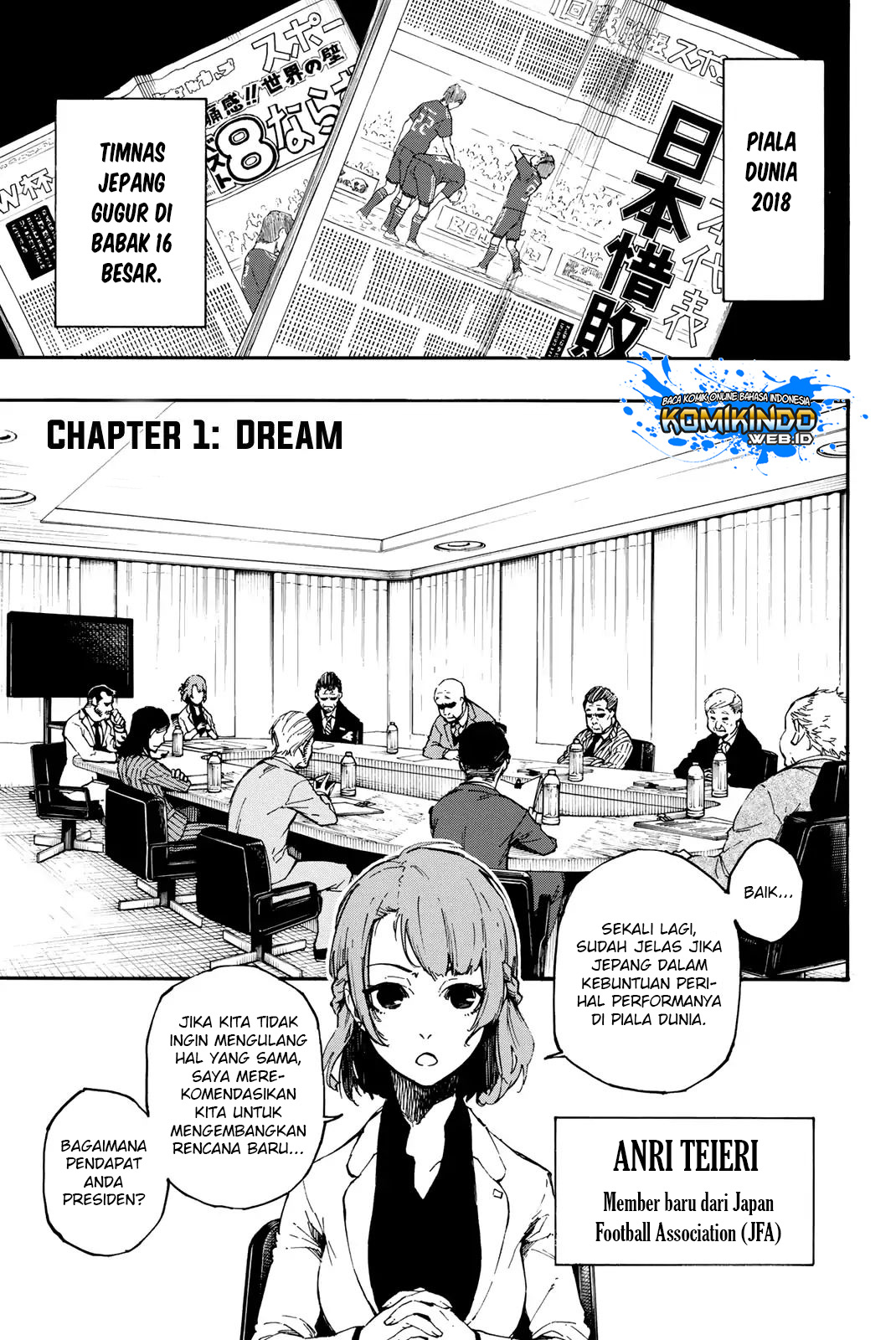 Blue Lock Chapter 01 Gambar 8