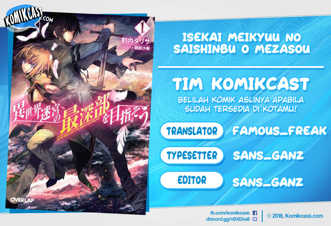Baca Komik Isekai Meikyuu no Saishinbu o Mezasou Chapter 02 Gambar 1
