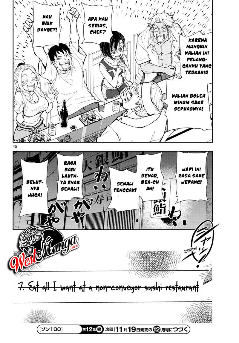 Zombie 100 ~Zombie ni Naru Made ni Shitai 100 no Koto~ Chapter 12 Gambar 42