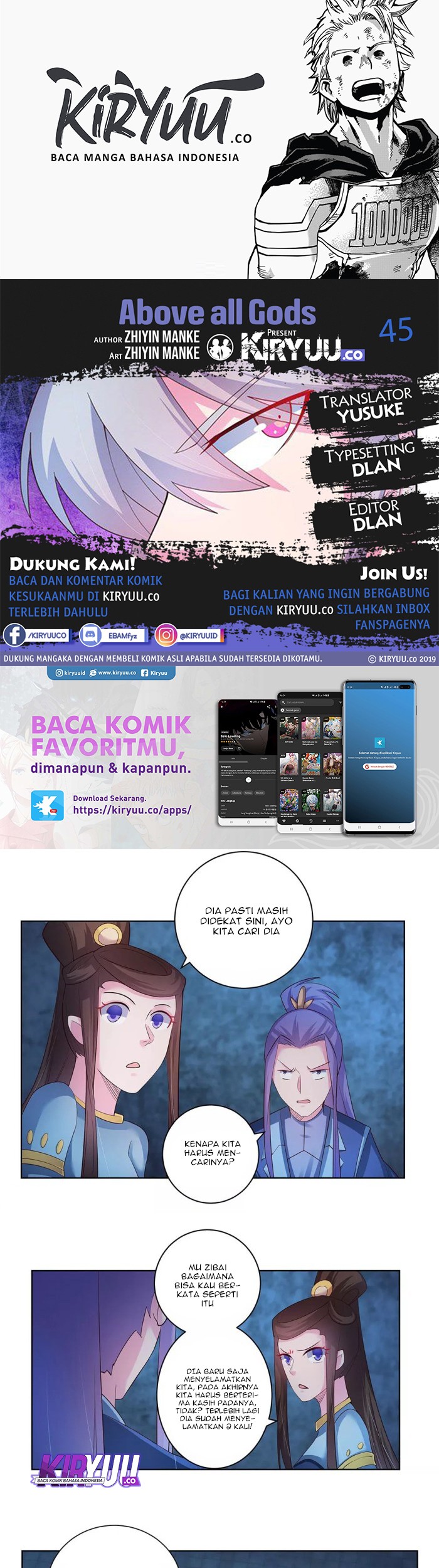 Komik Above All Gods Chapter 45 gambar nomor 1
