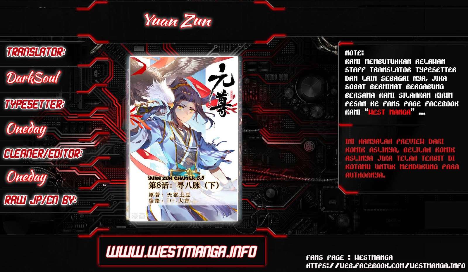 Baca Komik Yuan Zun Chapter 8.5 Gambar 1