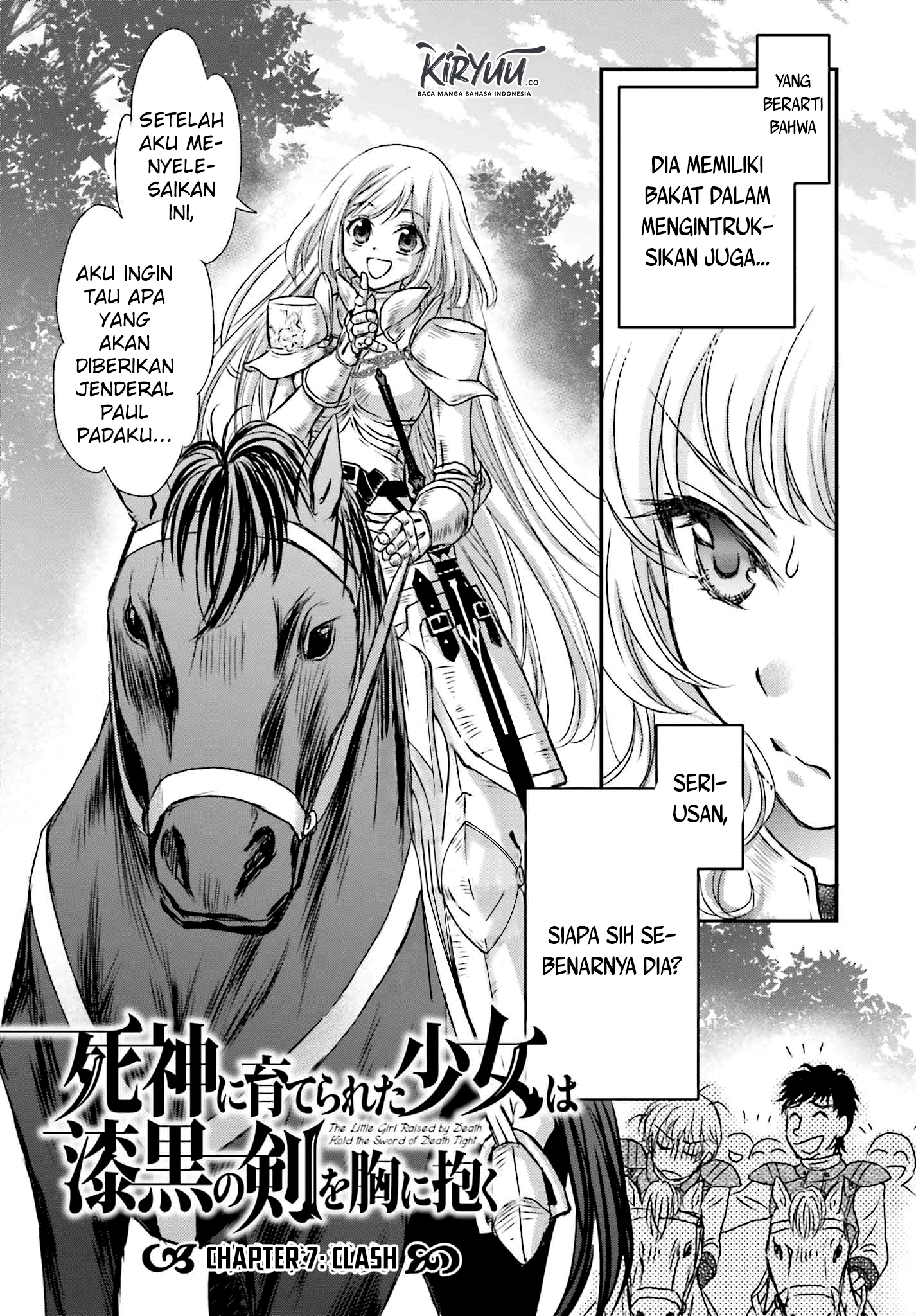 Shinigami ni Sodaterareta Shoujo wa Shikkoku no Tsurugi wo Mune ni Idaku Chapter 7 Gambar 6