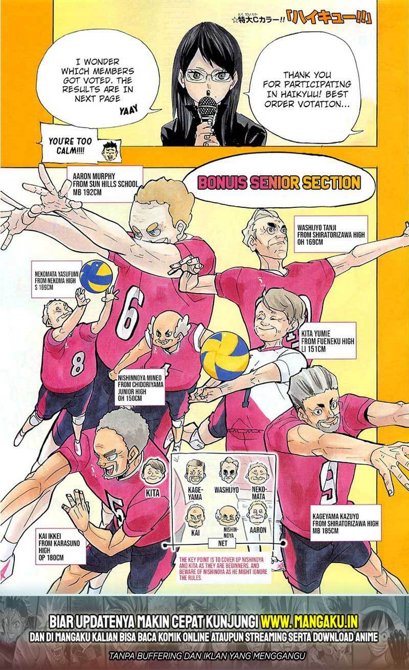 Baca Manga Haikyuu!! Chapter 396 Gambar 2