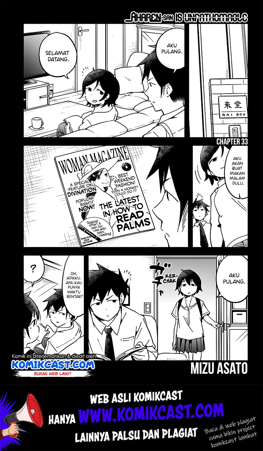 Aharen-san wa Hakarenai Chapter 33 Gambar 3