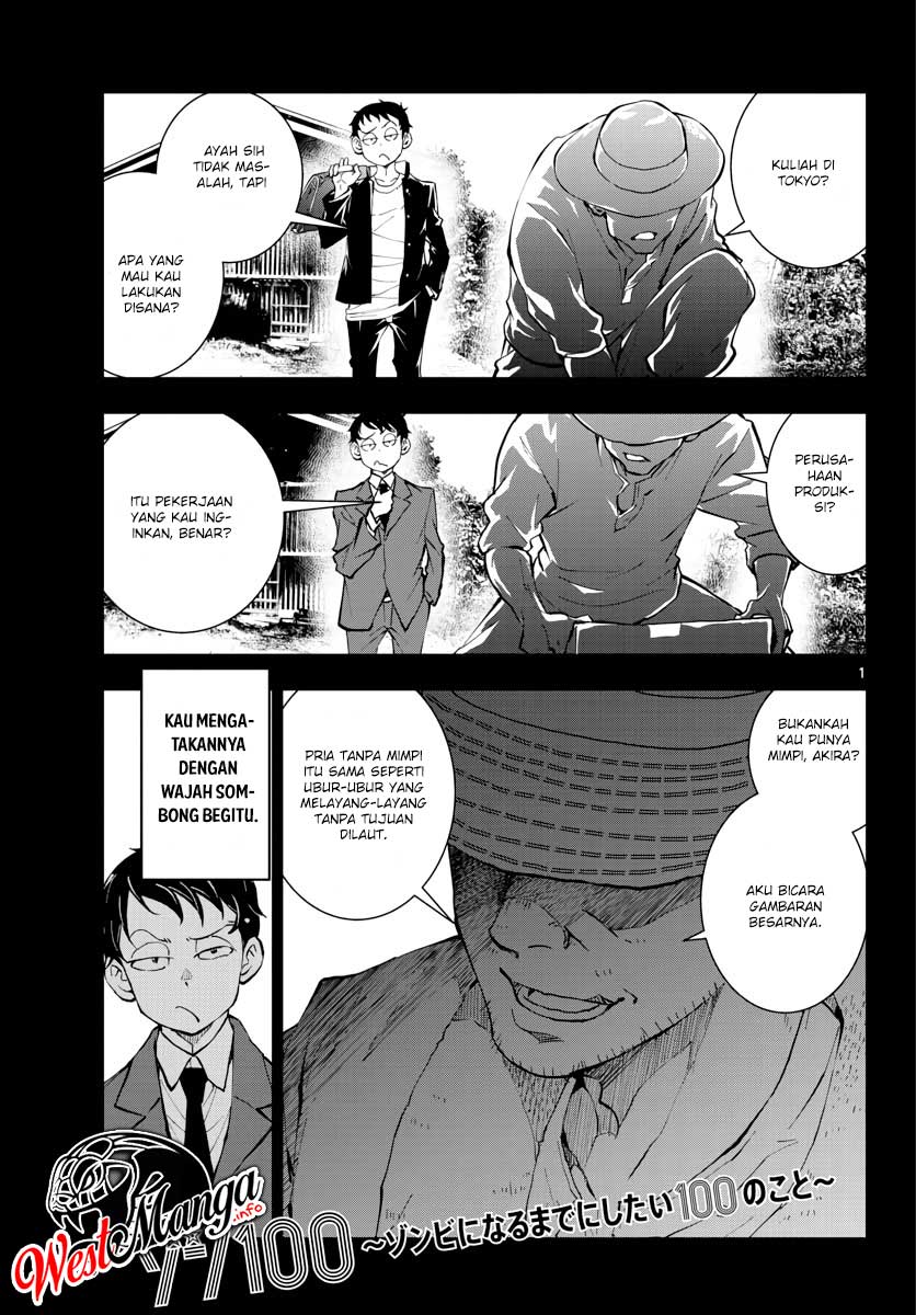 Baca Manga Zombie 100 ~Zombie ni Naru Made ni Shitai 100 no Koto~ Chapter 14 Gambar 2