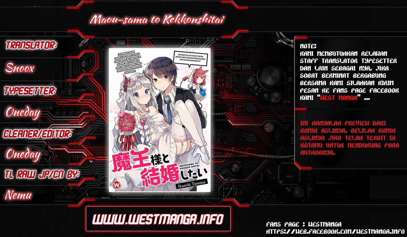 Baca Manga Maou-sama to Kekkonshitai Chapter 00 Gambar 2
