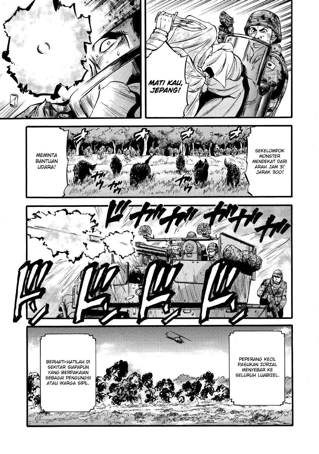 Gate – Jietai Kare no Chi nite Kaku Tatakeri Chapter 86 Gambar 19