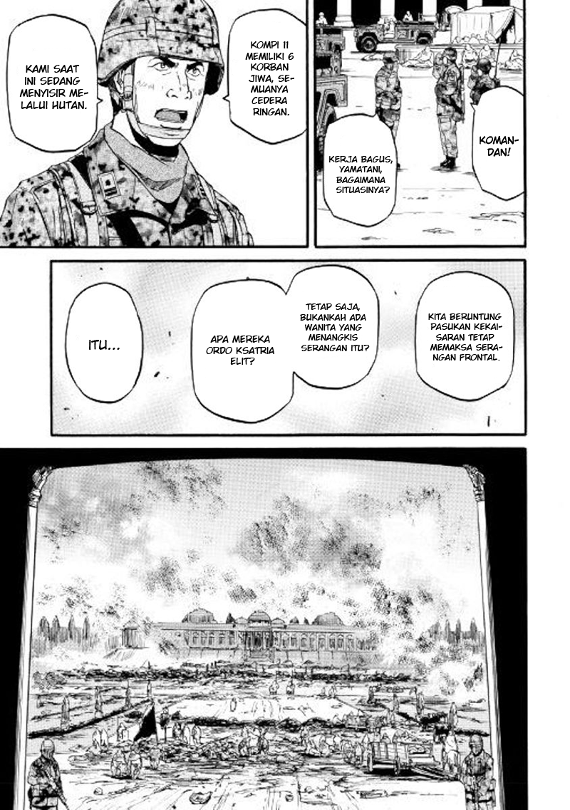 Gate – Jietai Kare no Chi nite Kaku Tatakeri Chapter 78 Gambar 20