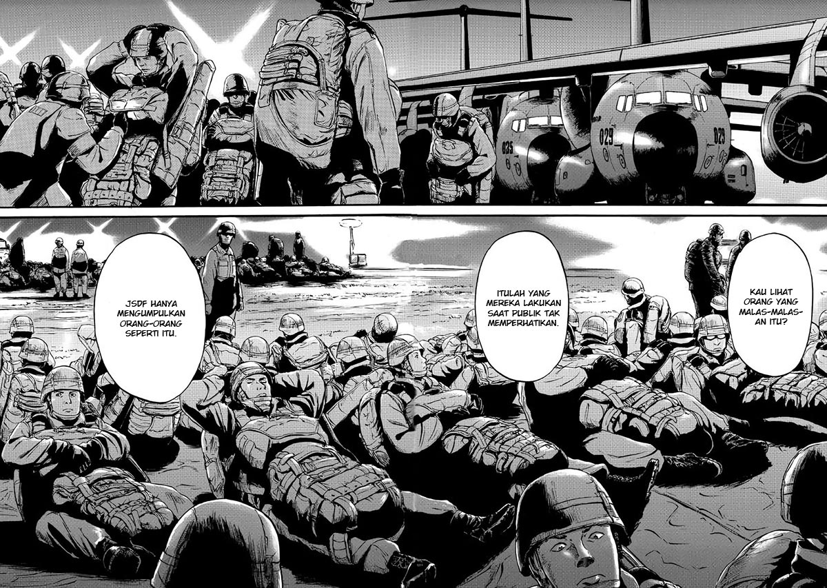 Gate – Jietai Kare no Chi nite Kaku Tatakeri Chapter 71 Gambar 21
