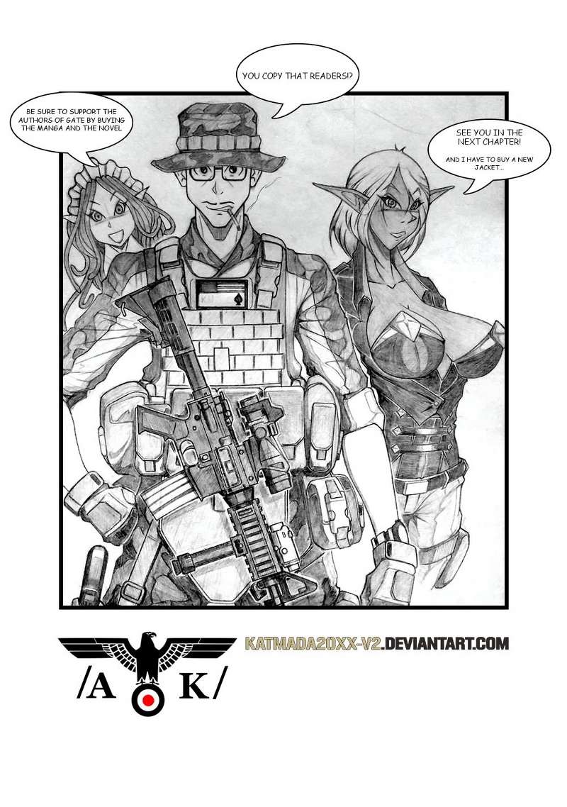 Gate – Jietai Kare no Chi nite Kaku Tatakeri Chapter 68 Gambar 40