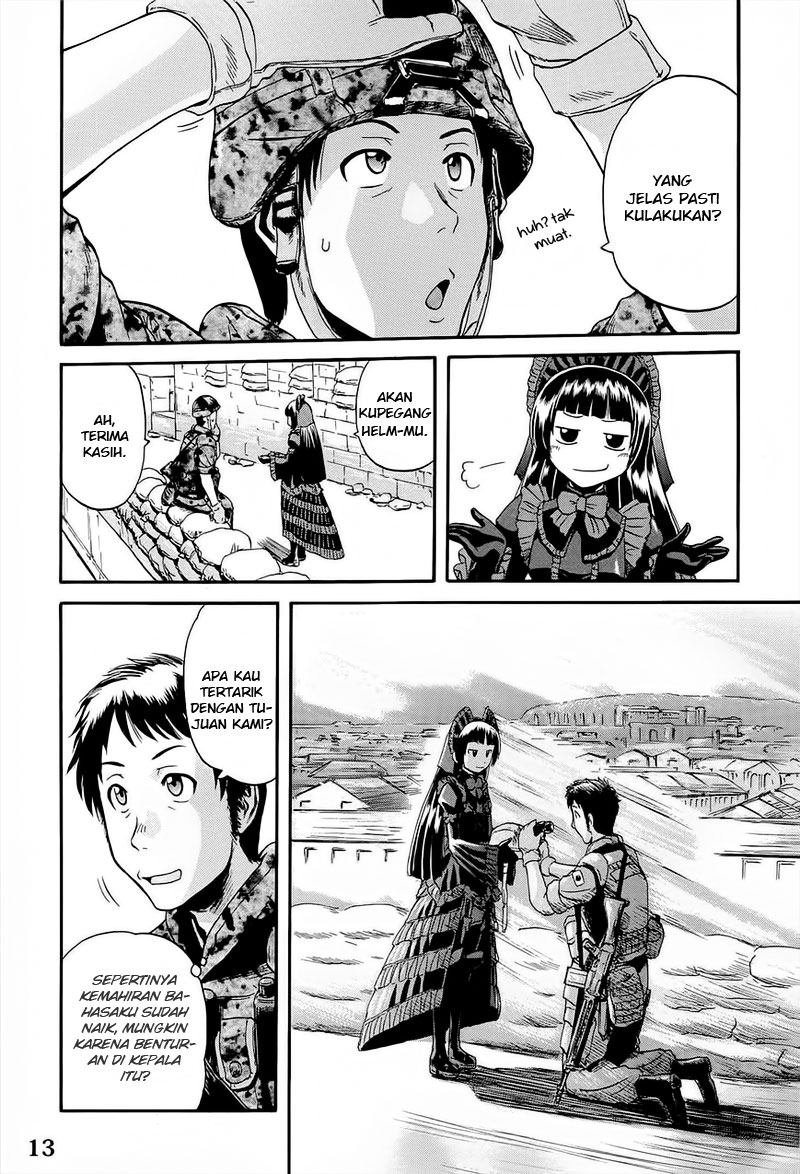 Gate – Jietai Kare no Chi nite Kaku Tatakeri Chapter 10 Gambar 11