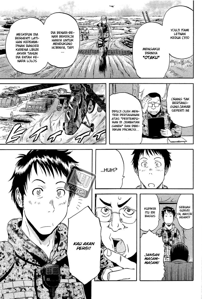 Gate – Jietai Kare no Chi nite Kaku Tatakeri Chapter 1 Gambar 33