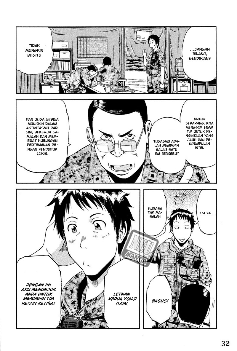 Gate – Jietai Kare no Chi nite Kaku Tatakeri Chapter 1 Gambar 34