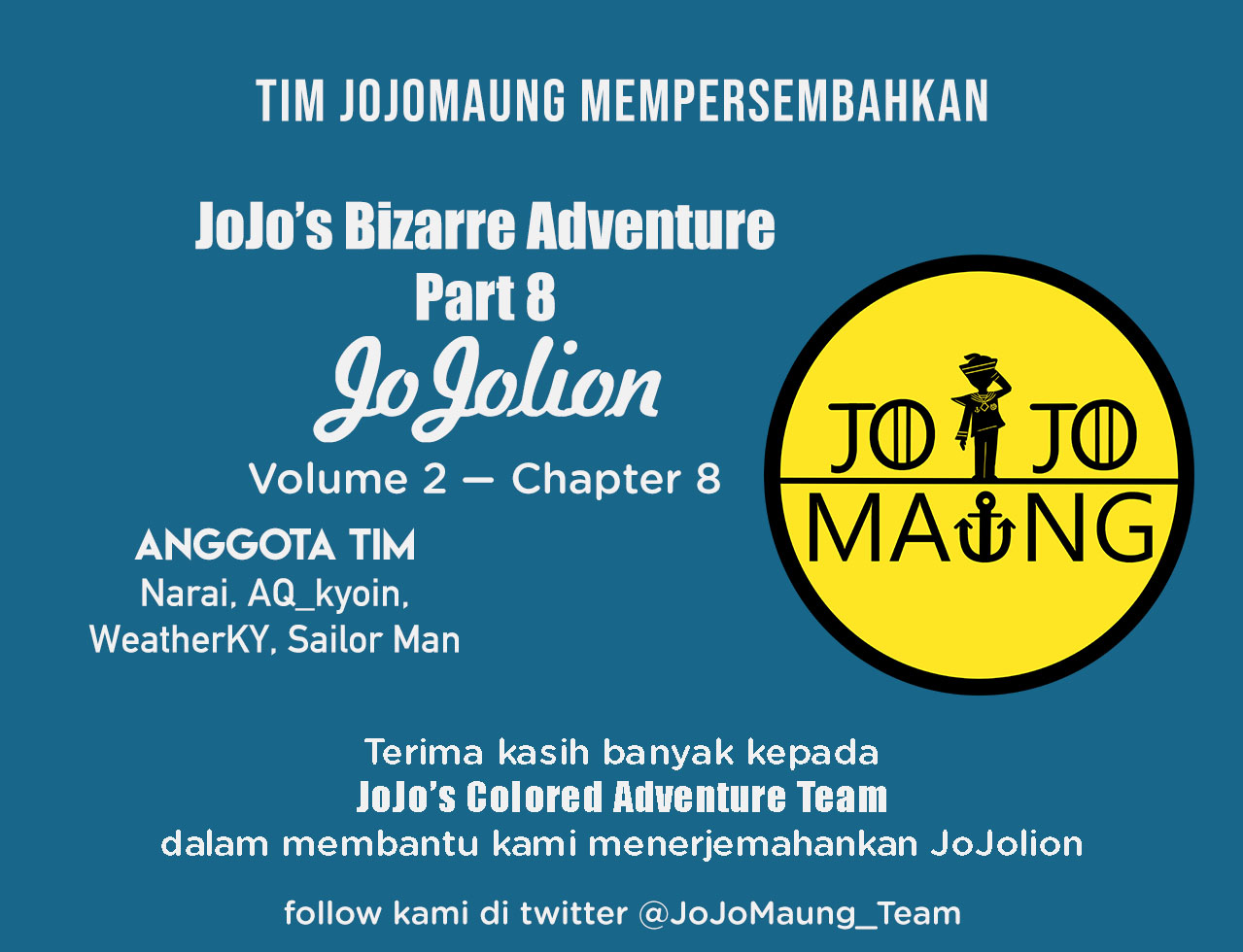 Jojo no Kimyou na Bouken – Jojorion Chapter 08 Gambar 44