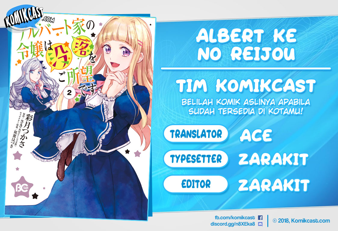 Baca Komik Albert Ke no Reijou wa Botsuraku wo go Shomou desu Chapter 06 Gambar 1