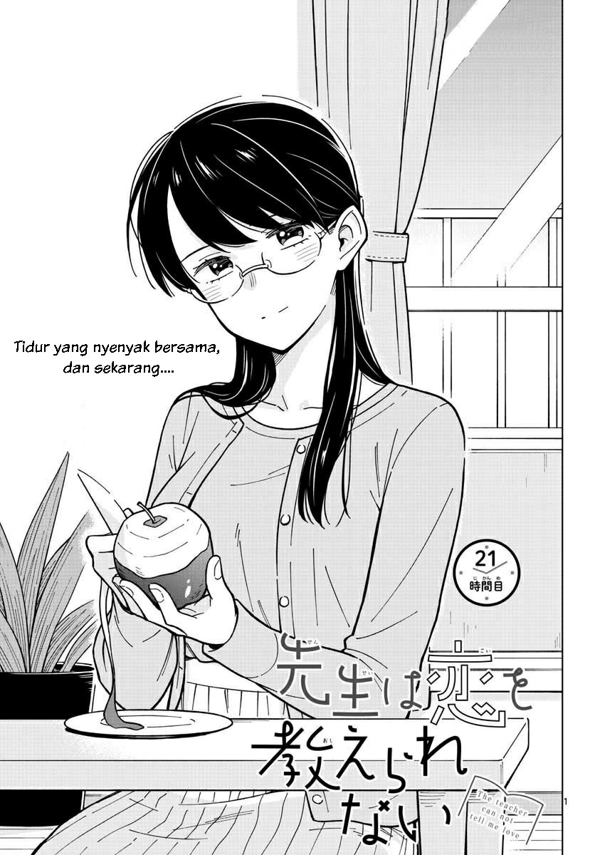 Baca Manga Sensei wa Koi wo Oshierarenai Chapter 21 Gambar 2