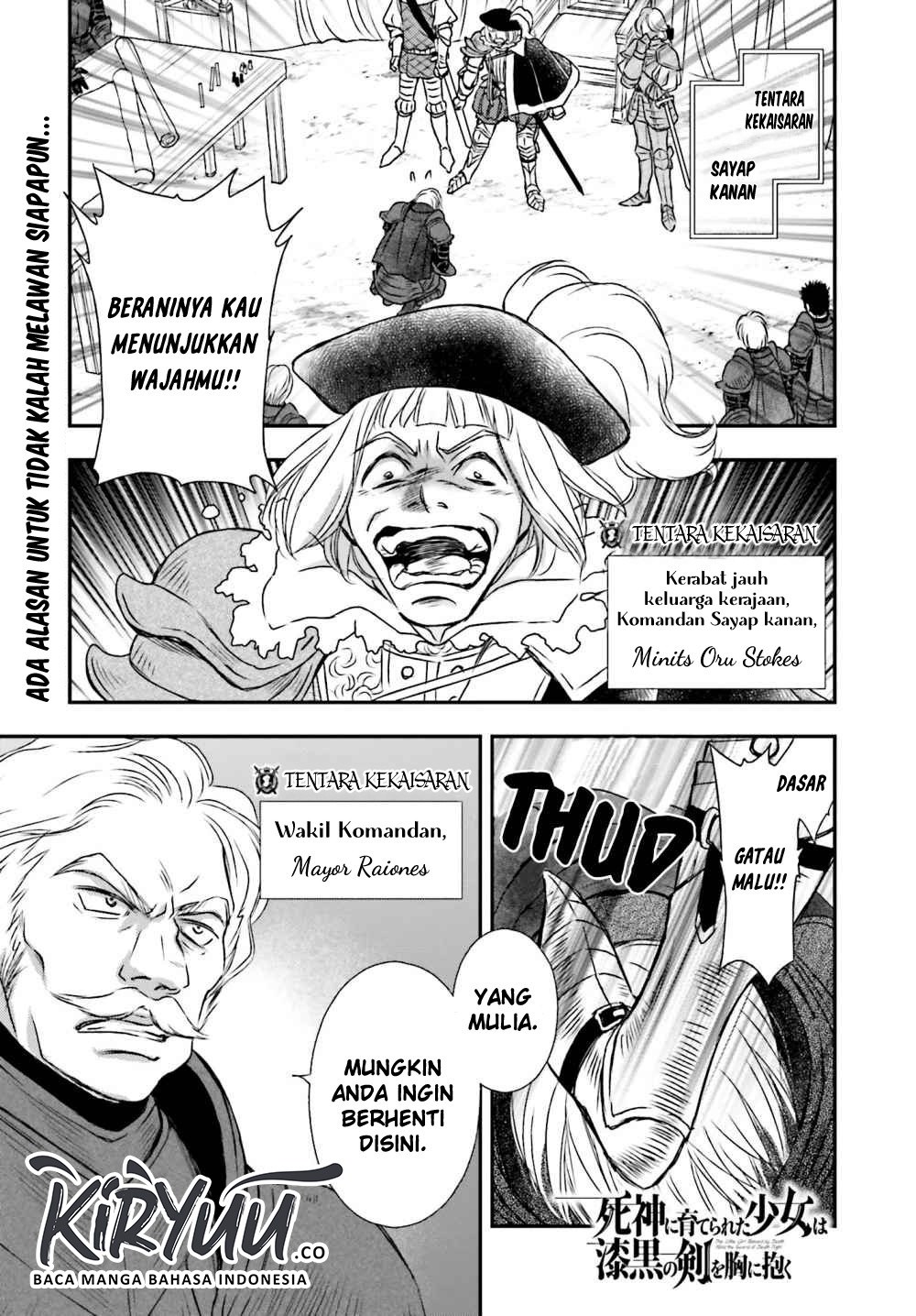 Baca Manga Shinigami ni Sodaterareta Shoujo wa Shikkoku no Tsurugi wo Mune ni Idaku Chapter 08 Gambar 2