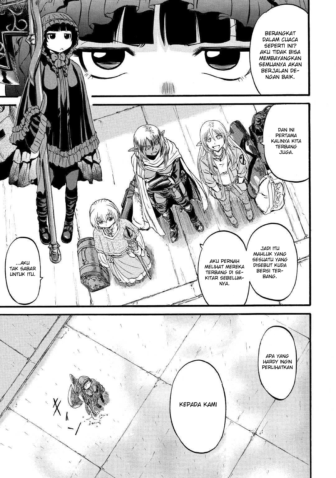 Gate – Jietai Kare no Chi nite Kaku Tatakeri Chapter 92 Gambar 3