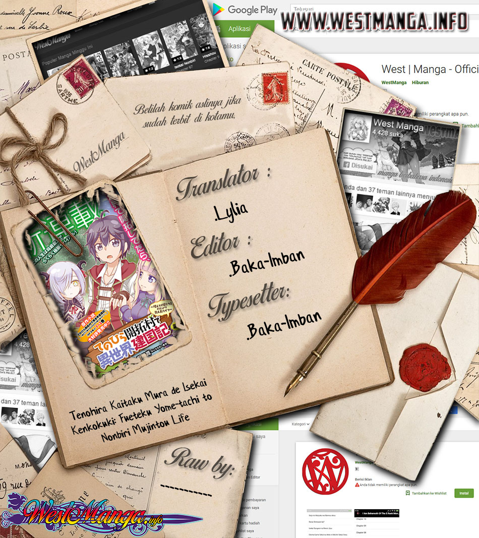 Baca Komik Tenohira Kaitaku Mura de Isekai Kenkokuki: Fueteku Yome-tachi to Nonbiri Mujintou Life (fix) Chapter 14 Gambar 1
