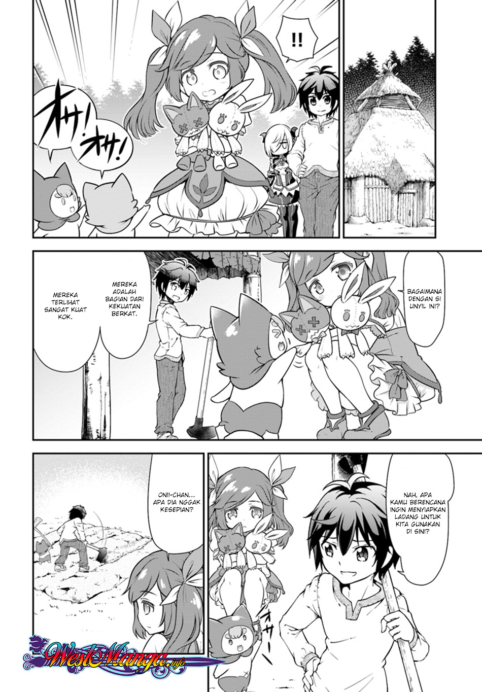 Tenohira Kaitaku Mura de Isekai Kenkokuki: Fueteku Yome-tachi to Nonbiri Mujintou Life (fix) Chapter 09 Gambar 23