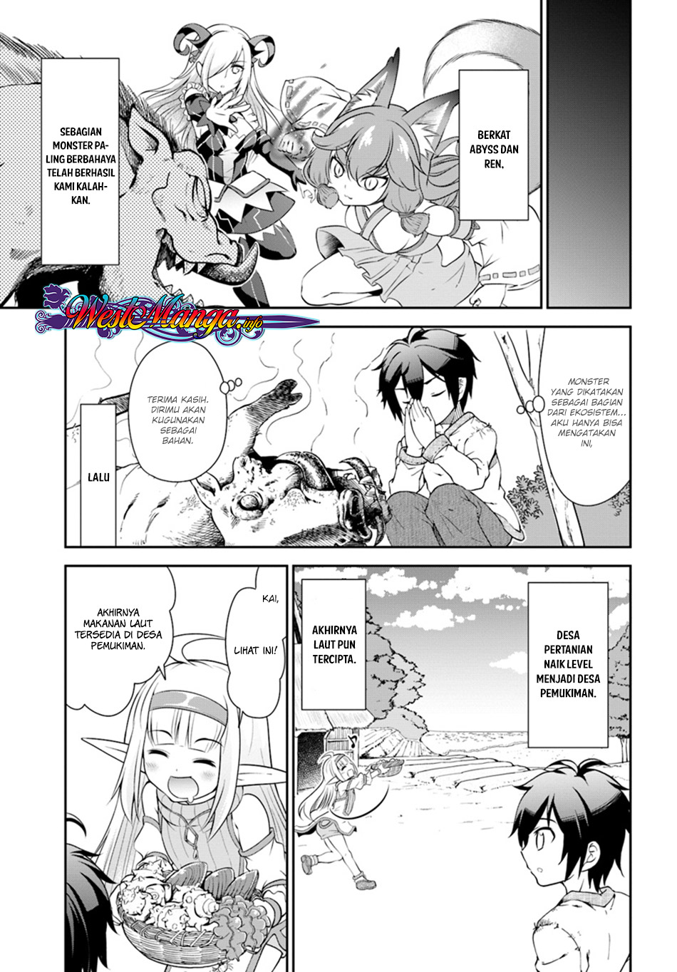 Tenohira Kaitaku Mura de Isekai Kenkokuki: Fueteku Yome-tachi to Nonbiri Mujintou Life (fix) Chapter 09 Gambar 8