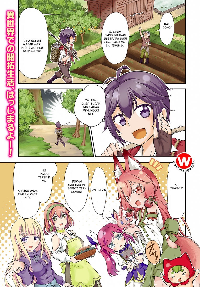 Baca Komik Tenohira Kaitaku Mura de Isekai Kenkokuki: Fueteku Yome-tachi to Nonbiri Mujintou Life (fix) Chapter 01 Gambar 1