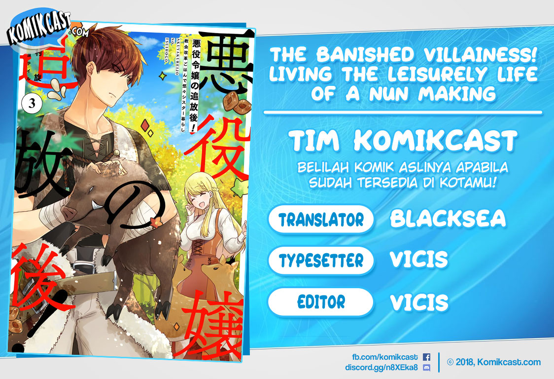 Baca Komik The Banished Villainess! Living the Leisurely Life of a Nun Making Revolutionary Church Food Chapter 13 Gambar 1