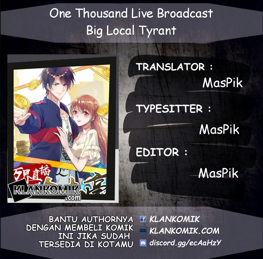 Baca Komik One Thousand Live Broadcast Big Local Tyrant Chapter 04 Gambar 1