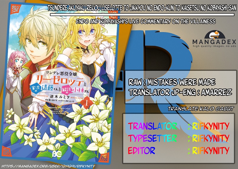Baca Komik Tsundere Akuyaku Reijou Liselotte to Jikkyou no Endo-kun to Kaisetsu no Kobayashi-san Chapter 02 Gambar 1