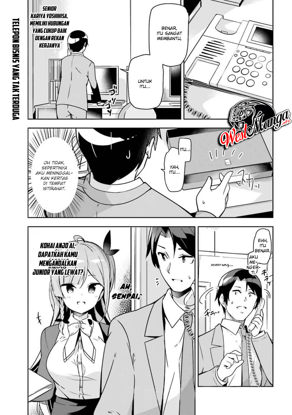Baca Manga Senpai! Let's Have an Office Romance ♪ Chapter 05.1 Gambar 2