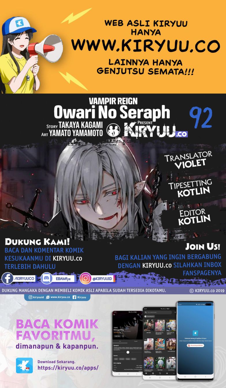 Baca Komik Owari no Seraph Chapter 92 Gambar 1