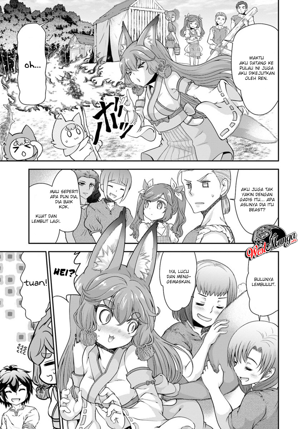 Tenohira Kaitaku Mura de Isekai Kenkokuki: Fueteku Yome-tachi to Nonbiri Mujintou Life (fix) Chapter 17 Gambar 5