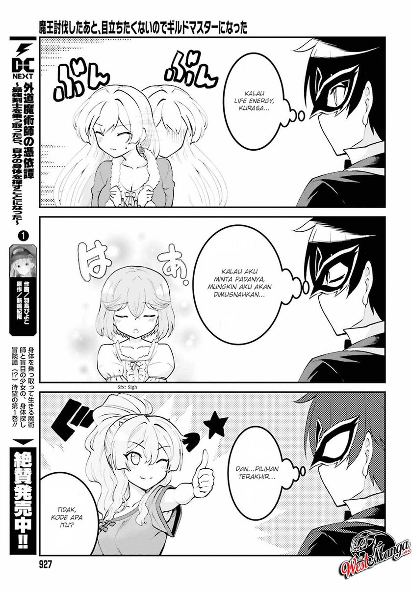 Maou Toubatsu Shita Ato, Medachitakunai node Guild Master ni Natta Chapter 10 Gambar 18