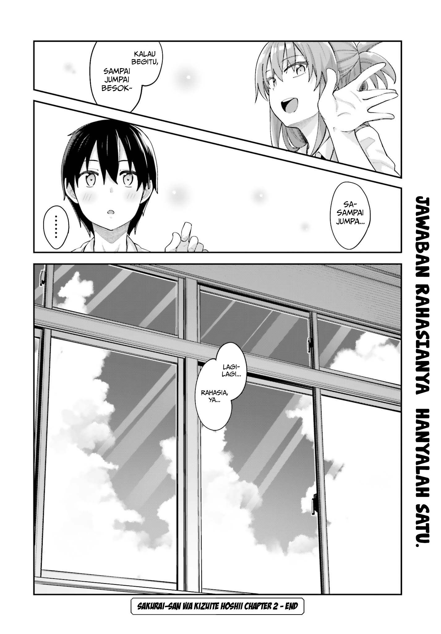 Sakurai-san Wants To Be Noticed Chapter 02 Gambar 18
