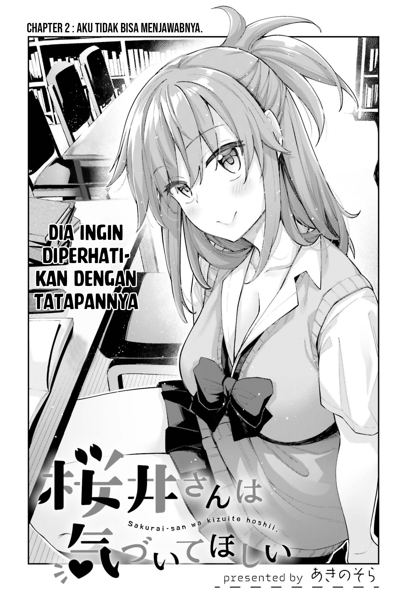 Baca Manga Sakurai-san Wants To Be Noticed Chapter 02 Gambar 2