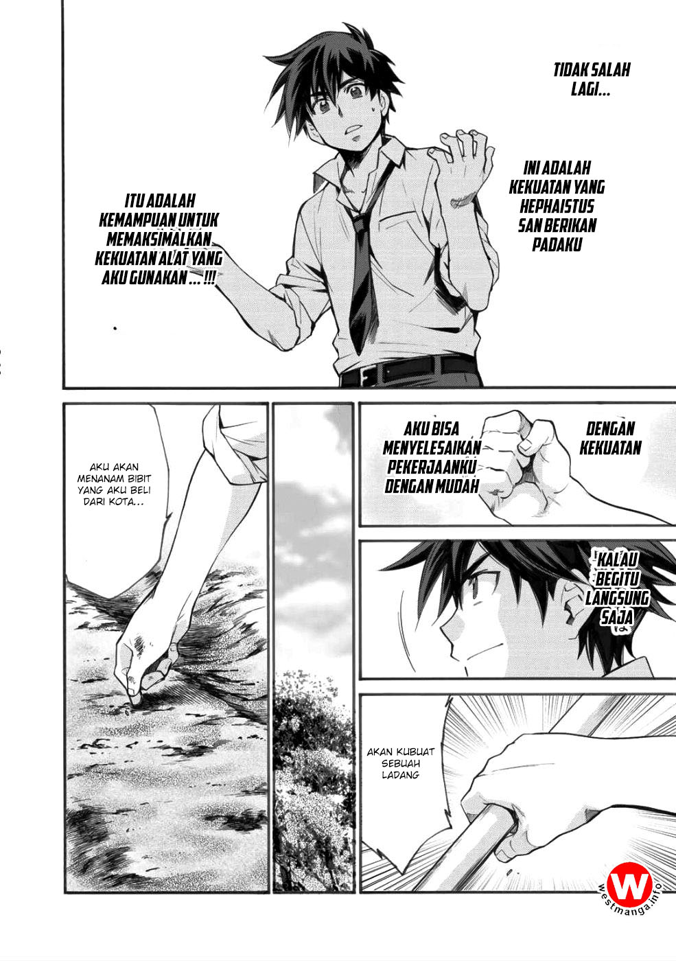Isekai de Tochi o Katte Noujou o Tsukurou Chapter 01 Gambar 33